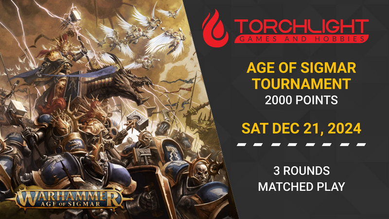 Age of Sigmar Tournament Ticket: 2000pts [Sat Dec 21, 2024]