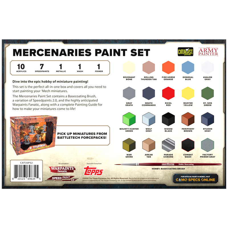 Army Painter: Battletech Mercenaries Paint Set