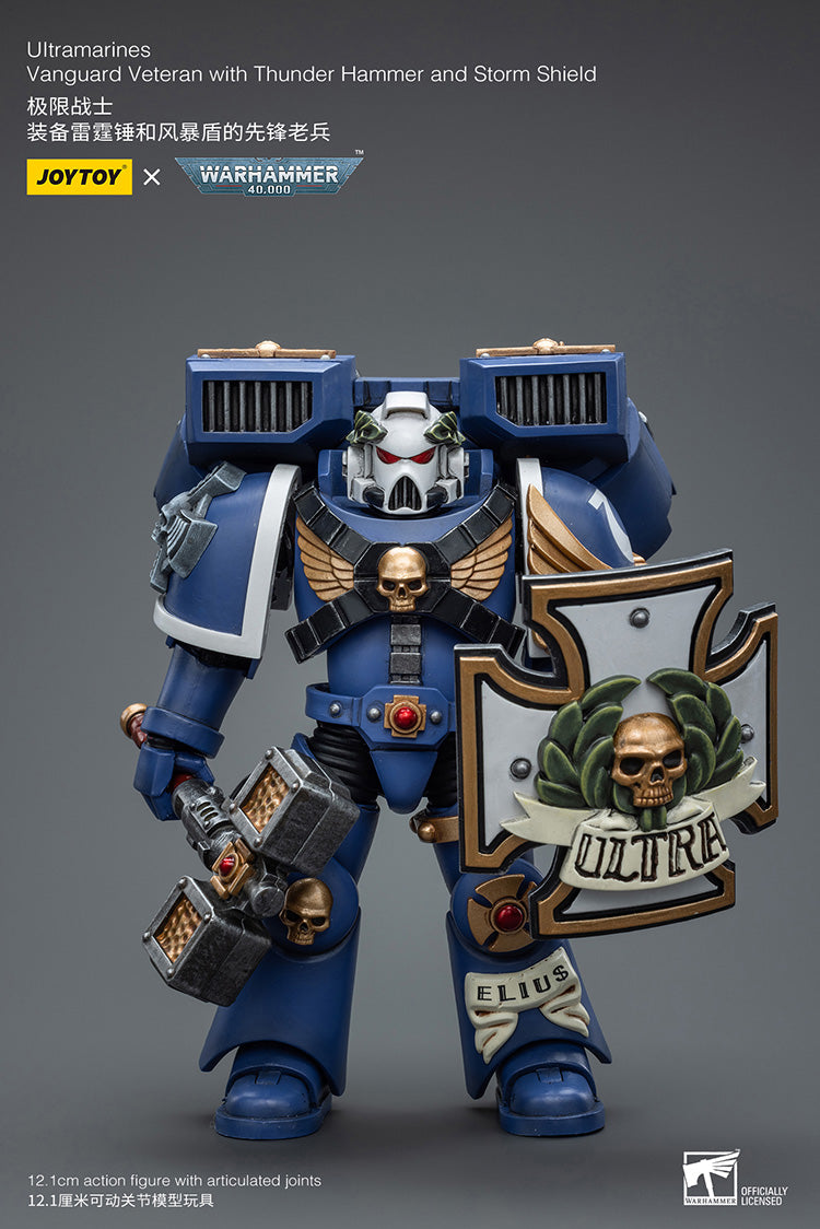 Joytoy: Ultramarines - Vanguard Veteran with Thunder Hammer and Storm Shield