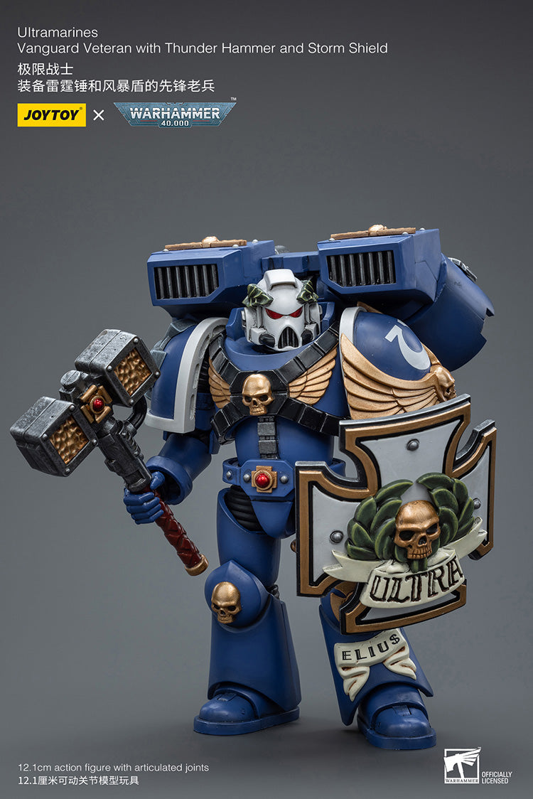 Joytoy: Ultramarines - Vanguard Veteran with Thunder Hammer and Storm Shield