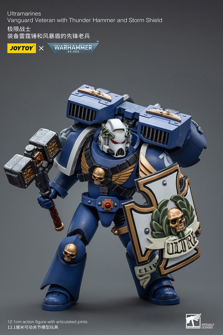 Joytoy: Ultramarines - Vanguard Veteran with Thunder Hammer and Storm Shield