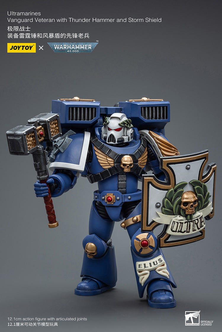 Joytoy: Ultramarines - Vanguard Veteran with Thunder Hammer and Storm Shield