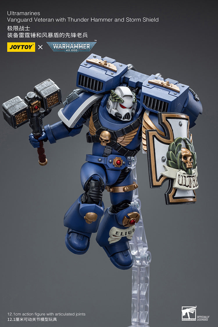 Joytoy: Ultramarines - Vanguard Veteran with Thunder Hammer and Storm Shield