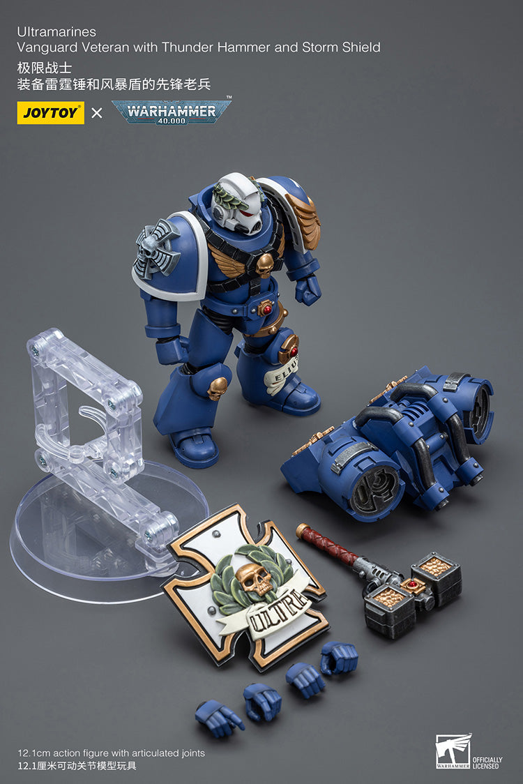 Joytoy: Ultramarines - Vanguard Veteran with Thunder Hammer and Storm Shield