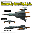 Star Blazers: DX Type 1 Space Fighter Cosmo Tiger II