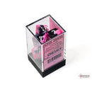 Chessex Dice: Gemini Black-White/Pink 7-Die Set