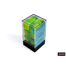 Chessex Dice: Gemini Plasma Green-Teal/Orange 12D6