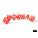 Chessex Dice: Festive Dahila/White 7-Die Set