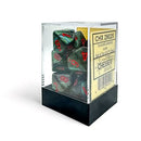 Chessex Dice: Scarab: Ankh Jade/Red 10xD10