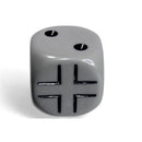 Chessex Dice: German War Dice Dark Grey / Black 12D6 16mm Dice