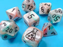 Chessex Dice: Lab Dice- Lustrous: Sea Shell/Black Luminary- With Bonus