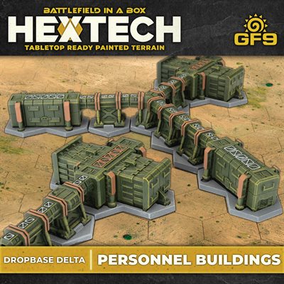 Battletech Terrain: Hextech Dropbase Delta- Personnel Buildings