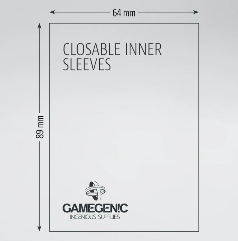 GAMEGENIC: Closable Inner Sleeves (100)