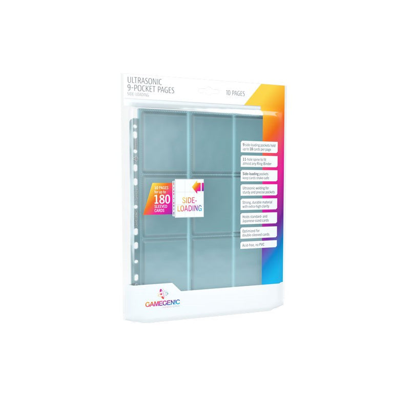 GAMEGENIC: Card Binder Pages - Sideloading 9-Pocket (10) GAMEGENIC: Card Binder Pages - Sideloading 9-Pocket (10)