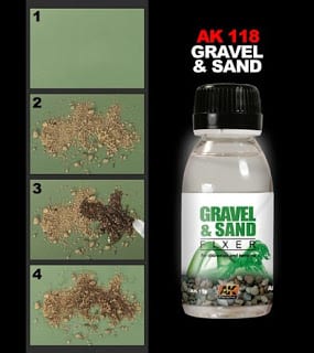 AK118: Gravel & Sand Fixer (Diorama and Terrain)