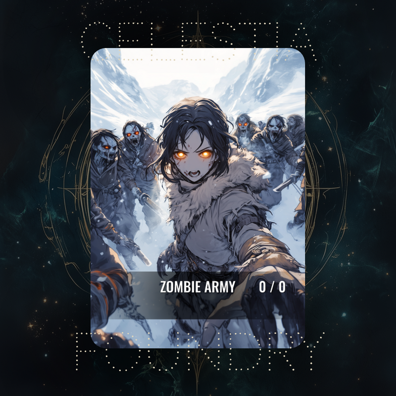 Zombie Army Token - [Black] [0/0] Ver 02