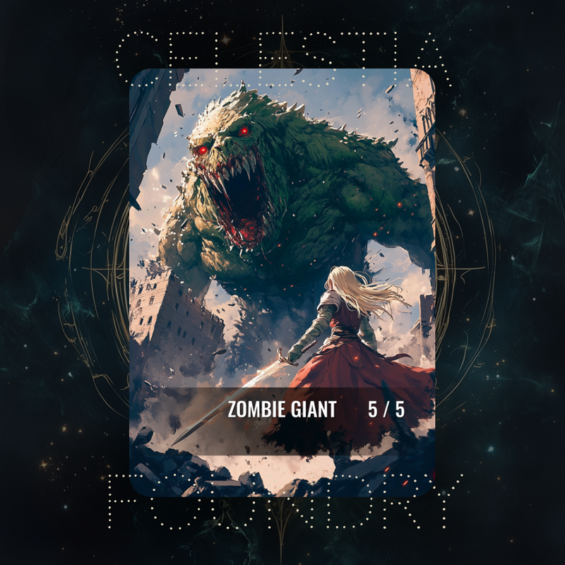 Zombie Giant Token - [Black] [5/5] Ver 01