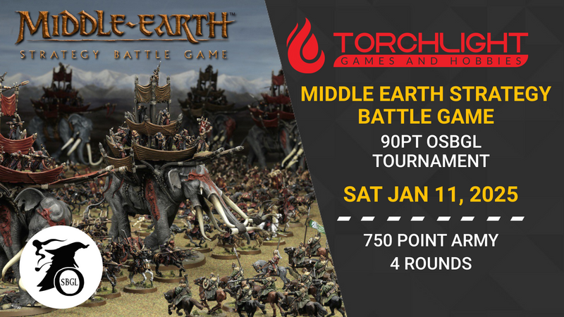 Middle Earth Strategy Battle Game Tournament [Jan 11, 2025]