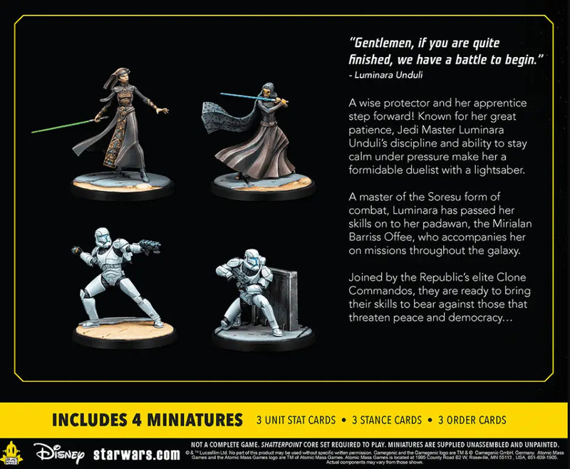 Star Wars Shatterpoint: Plans and Preparation: General Luminara Unduli Squad Pack