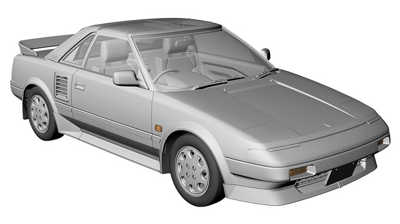 Hasegawa: 1:24 Toyota MR2 (AW11) L Ver. G-Limited Super Charger (T Bar Roof)