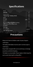 DSPIAE: PT-DK Drawing Hobby Knife Set