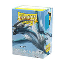 Dragon Shield: Matte Dual Sky Blue & Silver (100 pack)