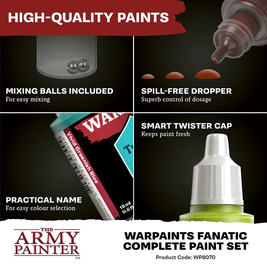 Army Painter: Warpaints Fanatic Complete Paint Set
