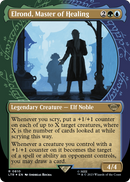 Elrond, Master of Healing (Showcase) (Surge Foil) (LTR-810) (Borderless) [The Lord of the Rings: Tales of Middle-earth] Foil