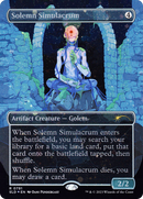 Solemn Simulacrum (0791) (Galaxy Foil) (SLD-791★) (Borderless) [Secret Lair Drop] Foil
