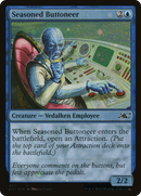 Seasoned Buttoneer (Galaxy Foil) (UNF-344) [Unfinity] Foil