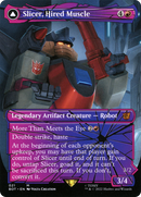 Slicer, Hired Muscle (Shattered Glass) (BOT-021) (Borderless) [Transformers] Foil