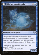 Mischievous Catgeist (VOW-069) [Innistrad: Crimson Vow] Foil