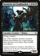 Razaketh, the Foulblooded (PRE-073) [Hour of Devastation Promos] Foil