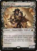 Brutal Cathar (Showcase) (MID-286) [Innistrad: Midnight Hunt] Foil