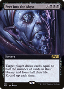 Peer Into the Abyss (Extended Art) (M21-360) [Core Set 2021] Foil