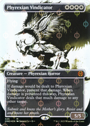 Phyrexian Vindicator (Showcase) (Step-and-Compleat Foil) (ONE-425) (Borderless) [Phyrexia: All Will Be One] Foil