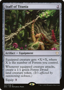 Staff of Titania (BRC-027) [The Brothers' War Commander] Foil