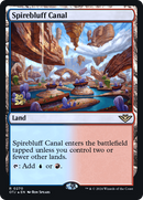 Spirebluff Canal (OTJ) (PRE-270) [Outlaws of Thunder Junction Promos] Foil