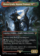 Owen Grady, Raptor Trainer (Borderless) (REX-016) [Jurassic World Collection] Foil