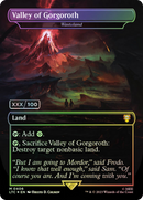 Valley of Gorgoroth - Wasteland (Serial Numbered) (LTC-406) (Borderless) [Tales of Middle-earth Commander] Foil