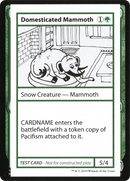 Domesticated Mammoth (No PW Symbol) (CMB1-072) [Mystery Booster Playtest Cards 2021]