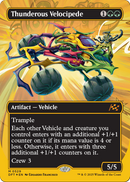 Thunderous Velocipede (Borderless) (First-Place Foil) (DFT-529) [Aetherdrift] Foil