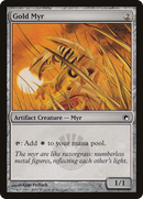 Gold Myr (SOM-157) [Scars of Mirrodin]
