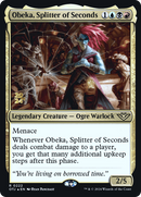 Obeka, Splitter of Seconds (PRE-222) [Outlaws of Thunder Junction Promos] Foil
