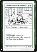 Domesticated Mammoth (CMB1-072) [Mystery Booster Playtest Cards 2019]