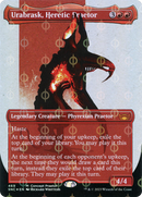 Urabrask, Heretic Praetor (Concept Praetor) (Step-And-Compleat Foil) (ONE-469) (Borderless) [Streets of New Capenna] Foil