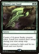 Rhonas's Last Stand (PRE-132) [Hour of Devastation Promos] Foil