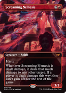 Screaming Nemesis (Borderless) (DSK-348) [Duskmourn: House of Horror] Foil
