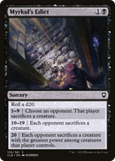Myrkul's Edict (CLB-135) [Commander Legends: Battle for Baldur's Gate] Foil