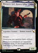 Massacre Girl, Known Killer (Showcase) (Invisible Ink) (MKM-380) [Murders at Karlov Manor] Foil